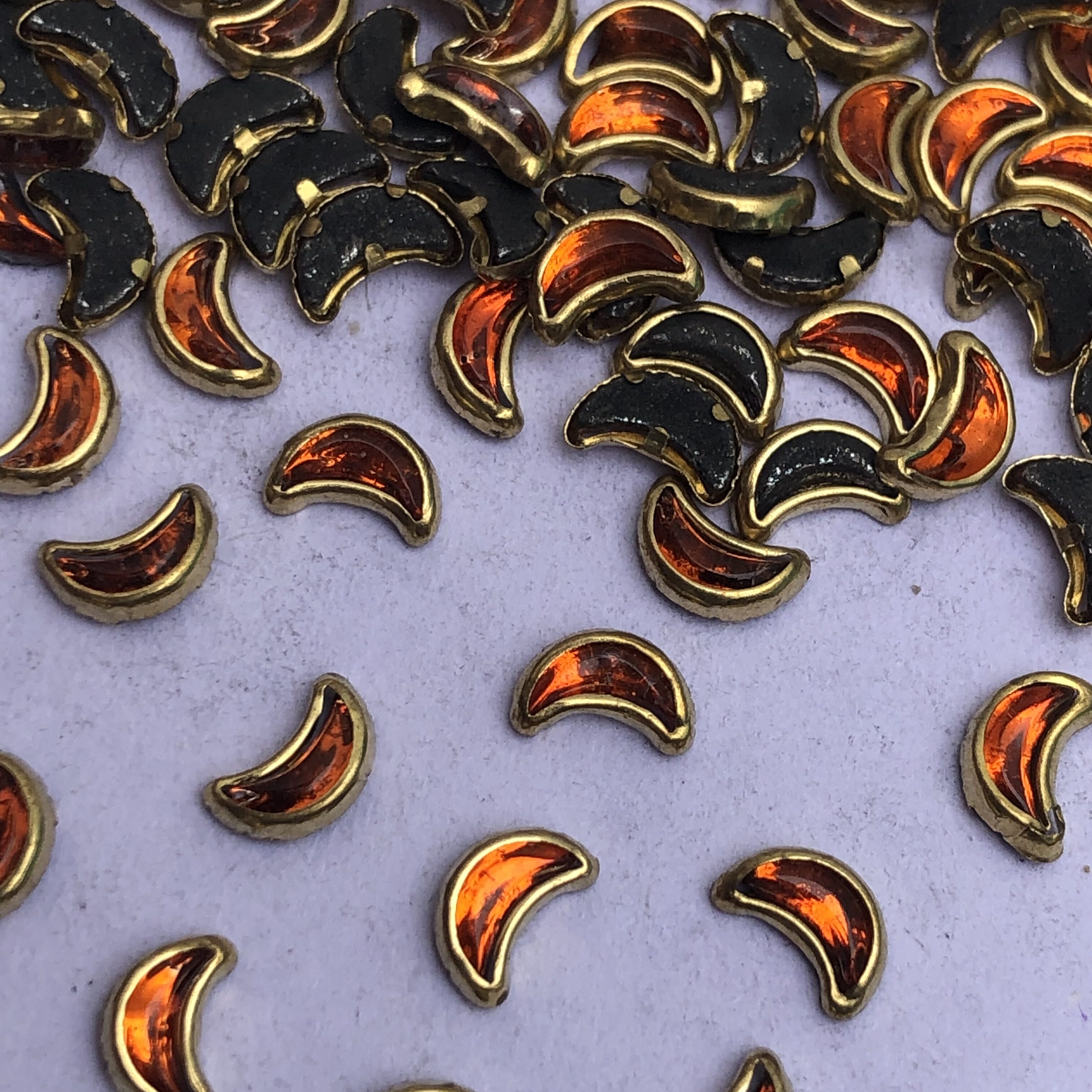 Halfmoon Glass - Orange
