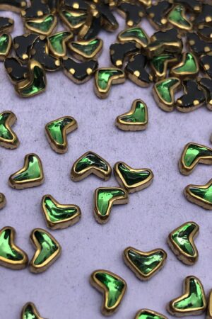 Heart shape glossy - Light Green