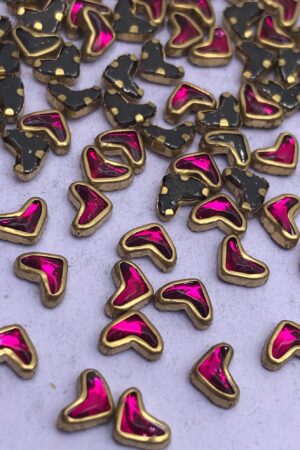 Heart shape glossy - Rani Pink