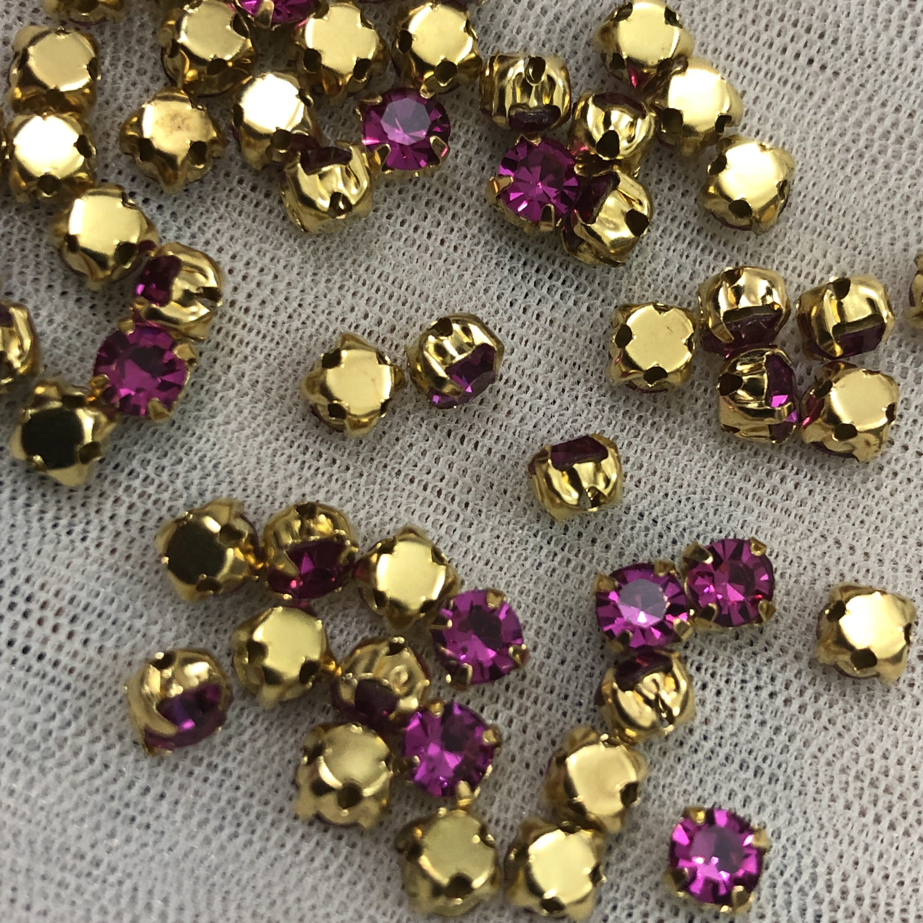 4mClipStone Gold base - Darkpink