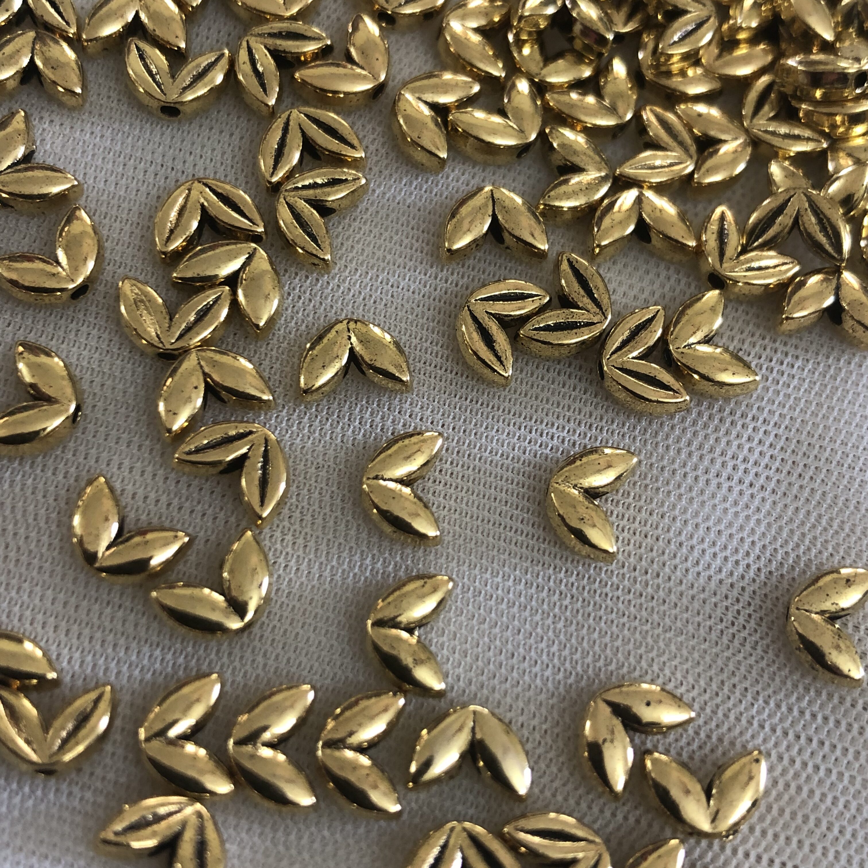 Metal Charms - 2 Leaf Spacer