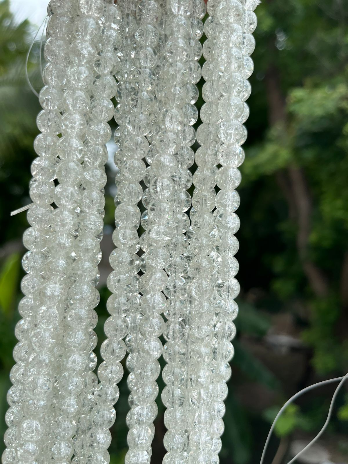 1Colour Crackle - White, 25pc(Pack)