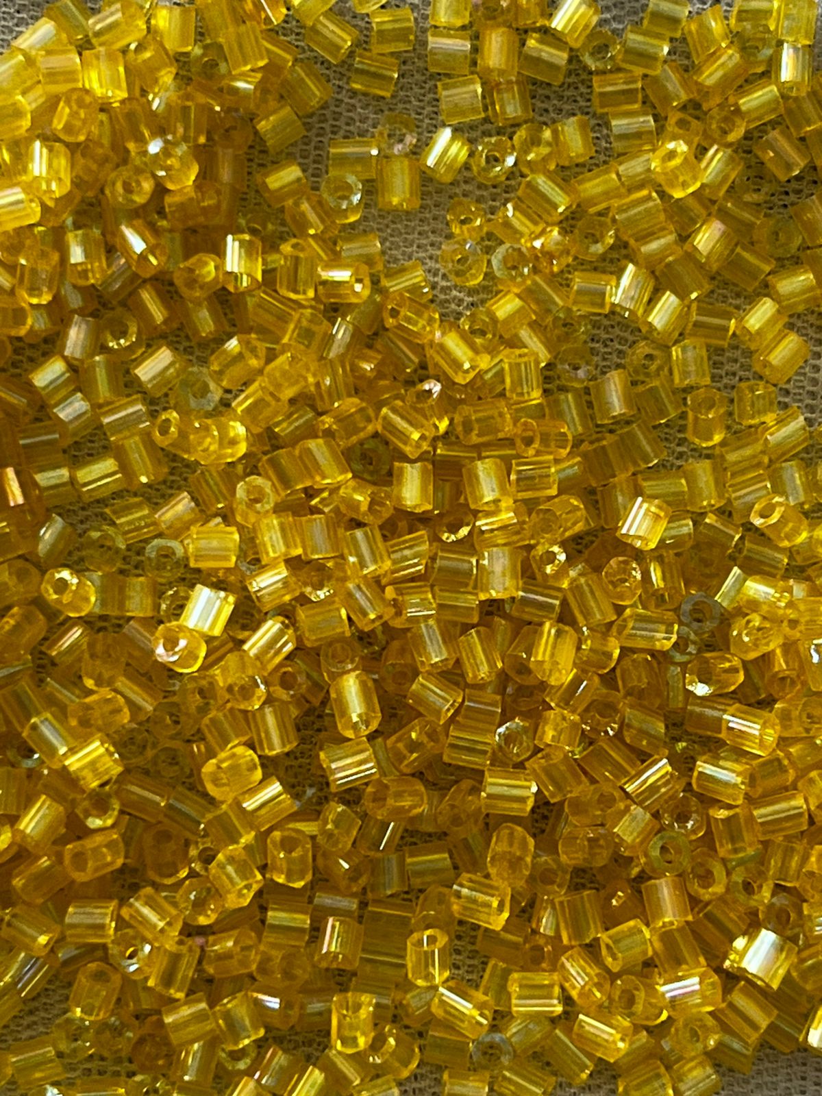 Tube Bead - Yellow