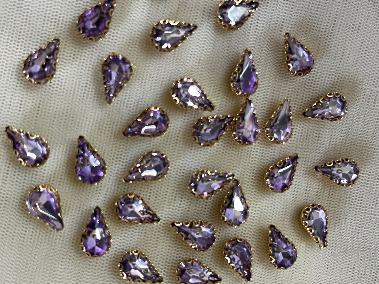 Drop Small Clip Stone - Lavender