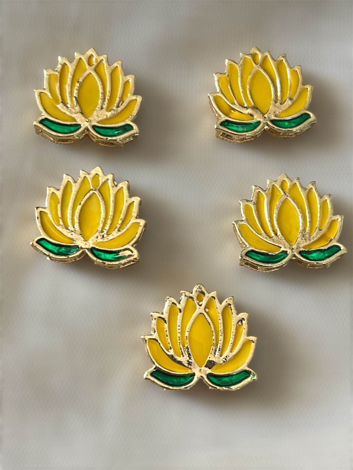 Flower Lotus (Big) Metal - Yellow