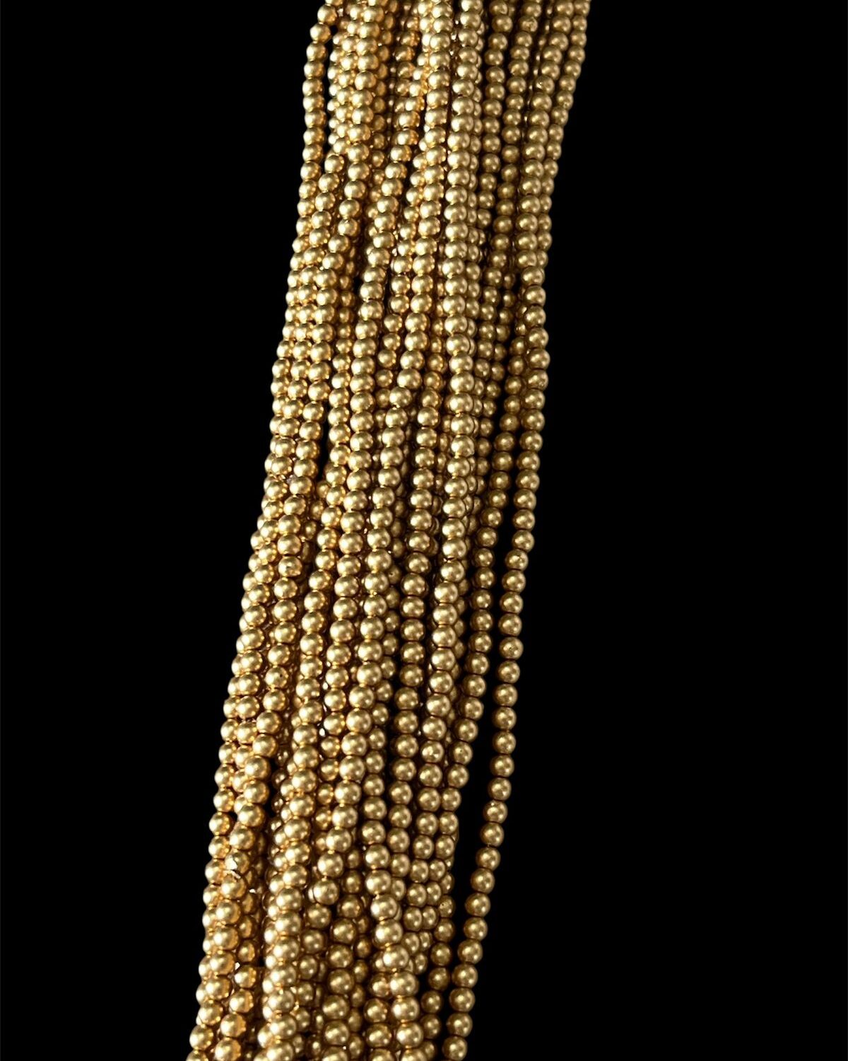 Aari 3m Antique Beads (1 Bunch )