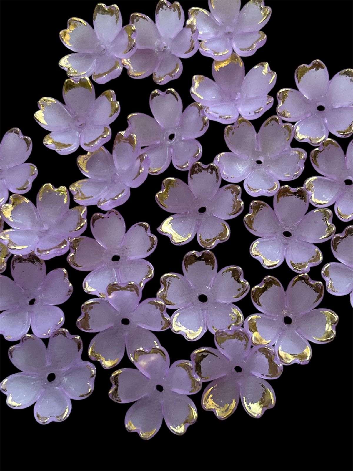 Gold Line Flower - Lavender