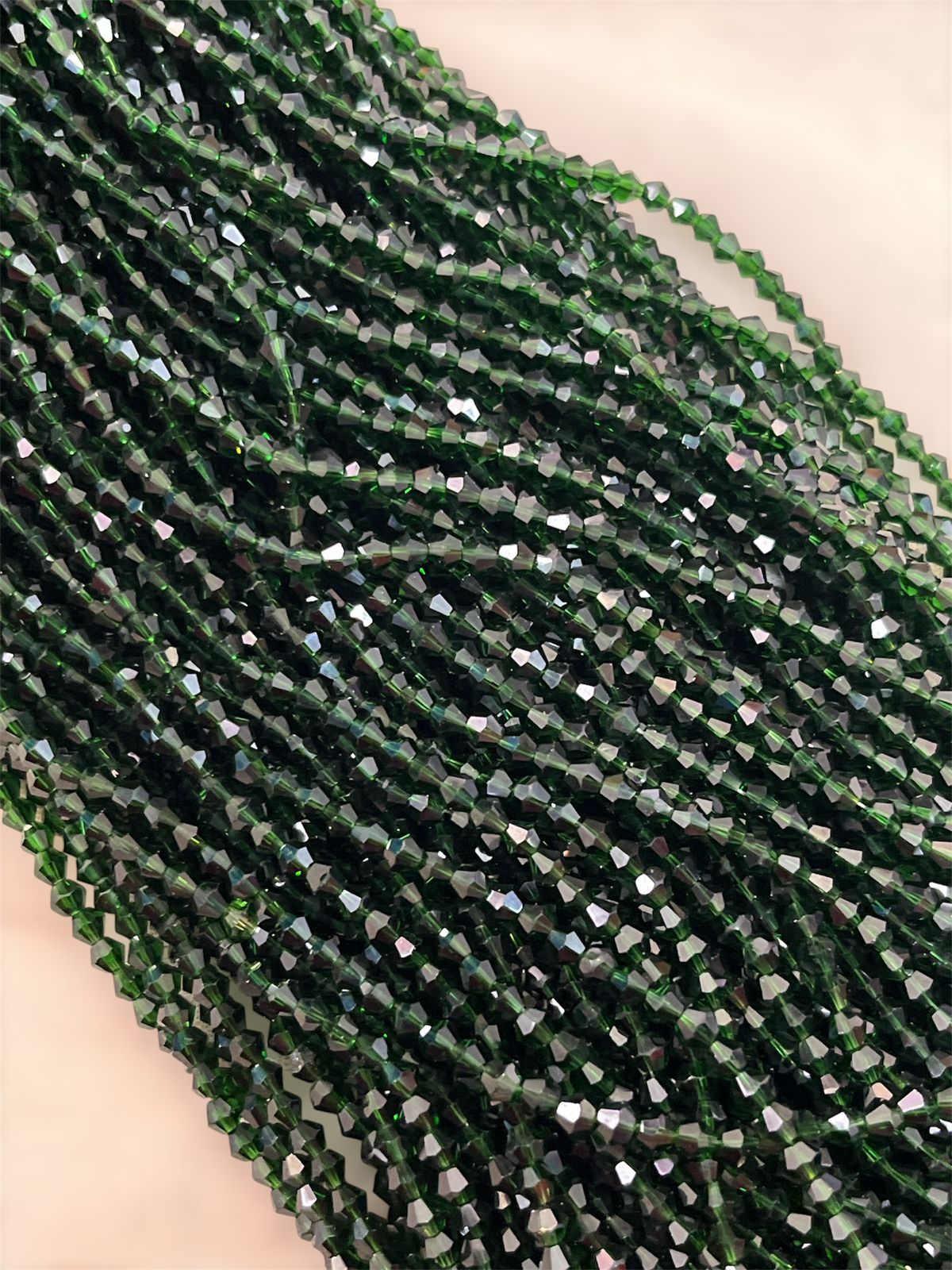 Bicone crystal Beads - Pasi Green