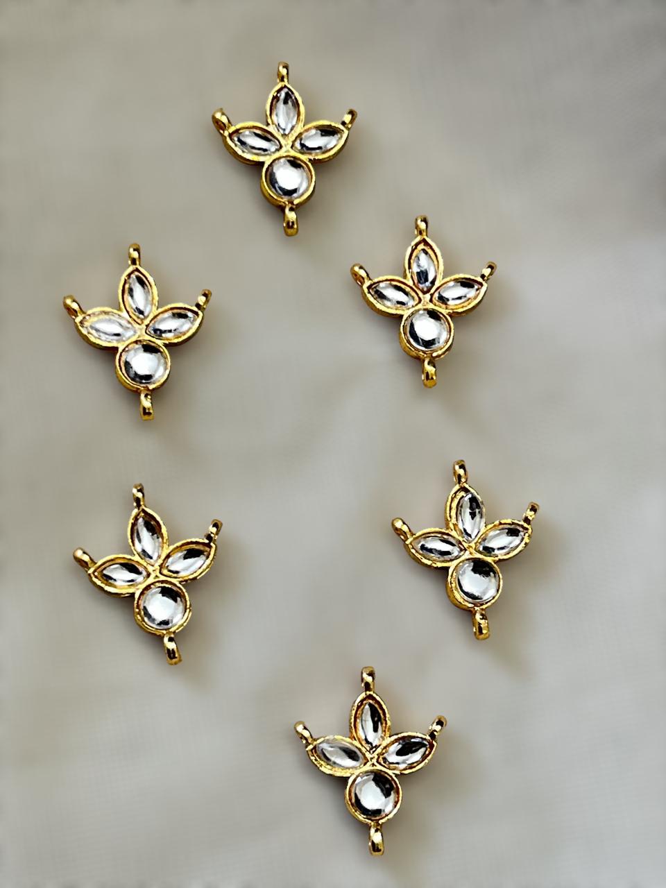 Tikka Kundan Full White  (1 Piece)