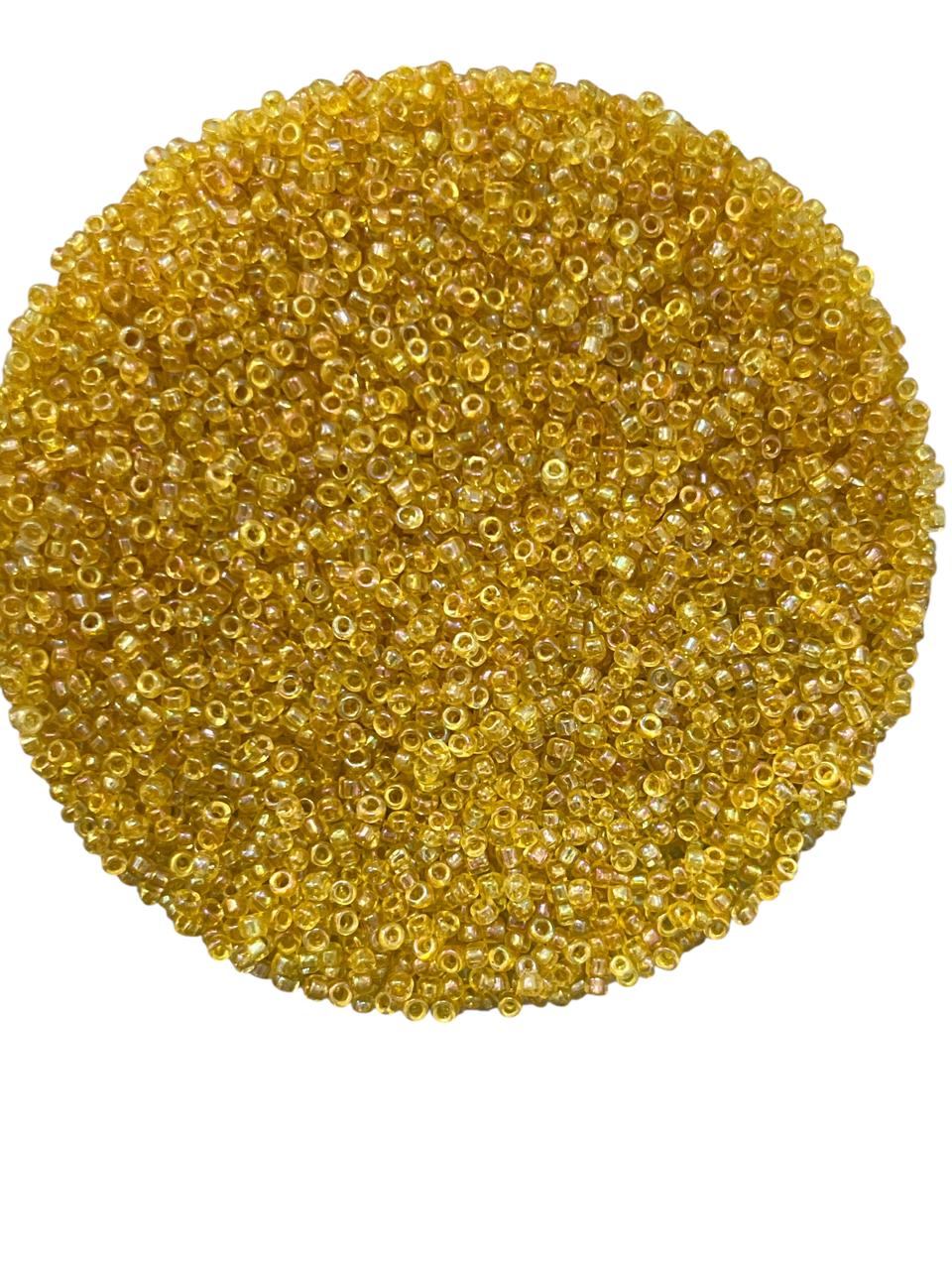 (Glass) Sugar Beads - Yellow