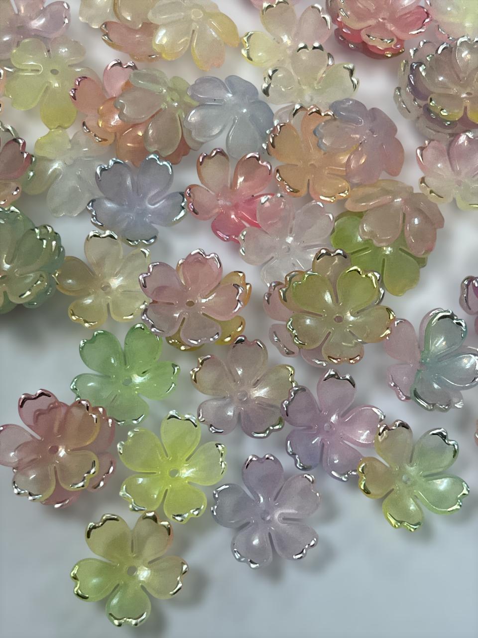 Silver Line Multicolour Flower