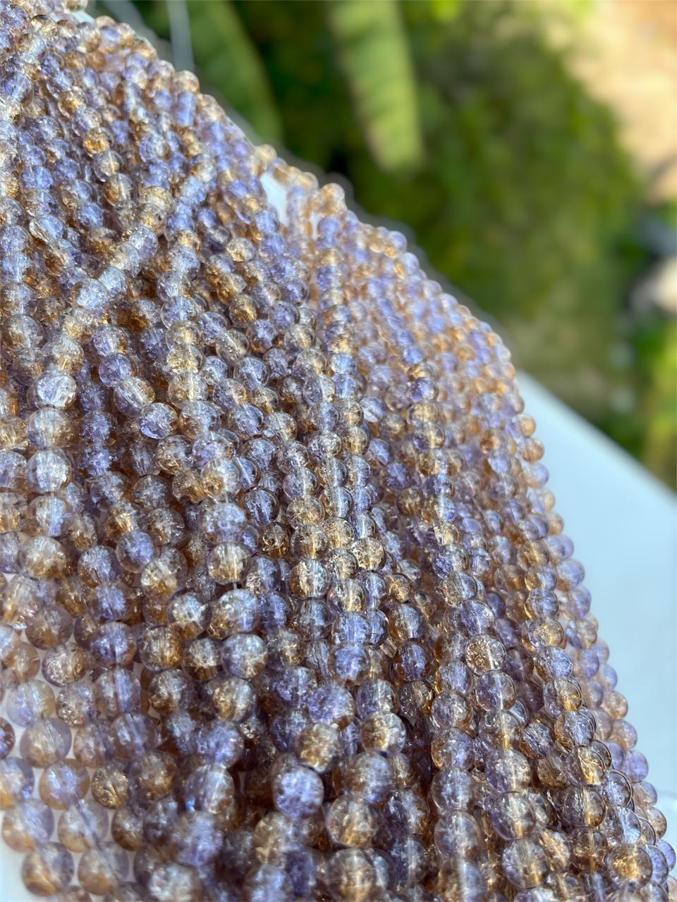 Gold Lavender - Double Colour Crackle